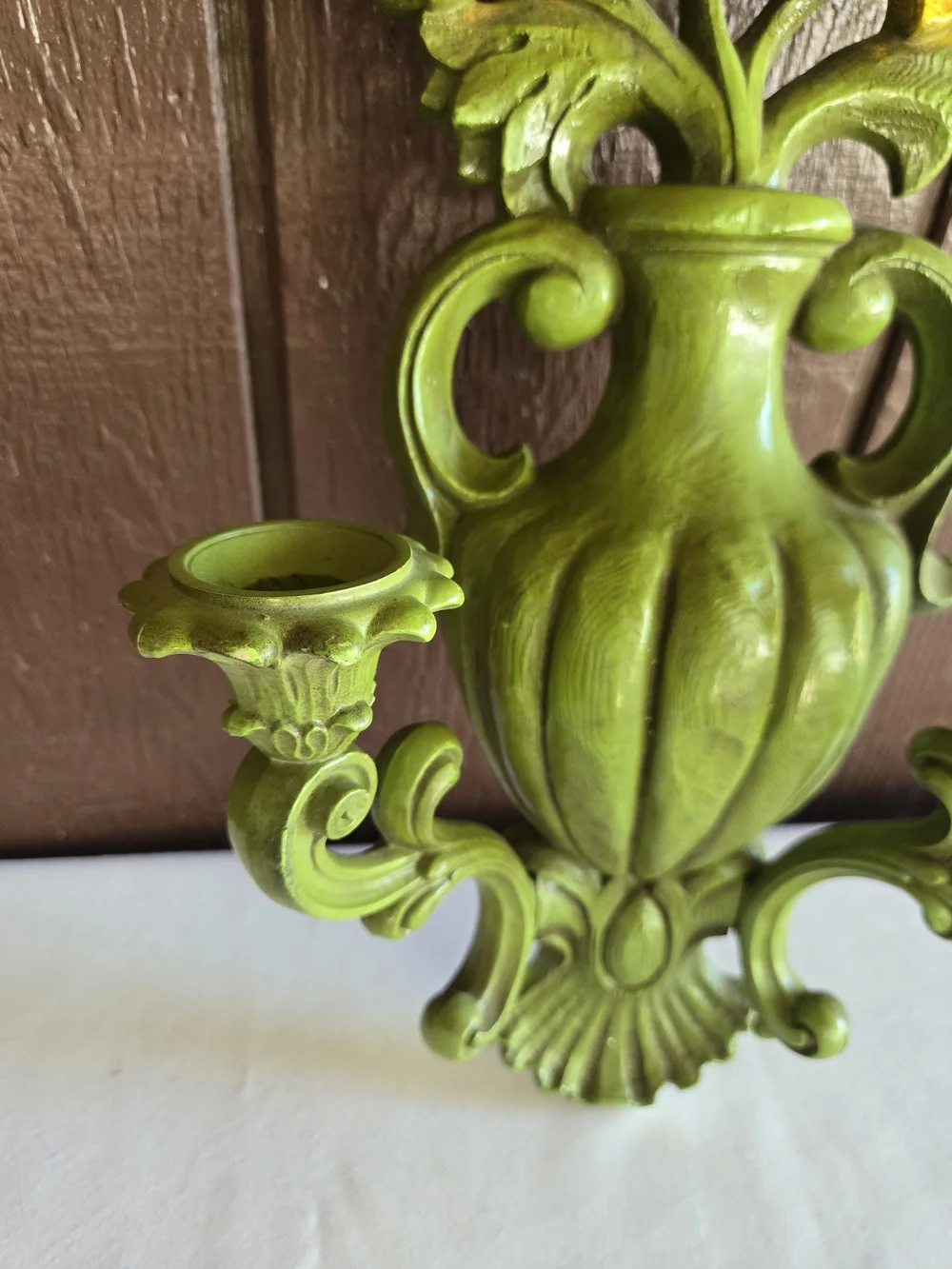 Homco Floral Wall Sconce Candle Holder Vintage